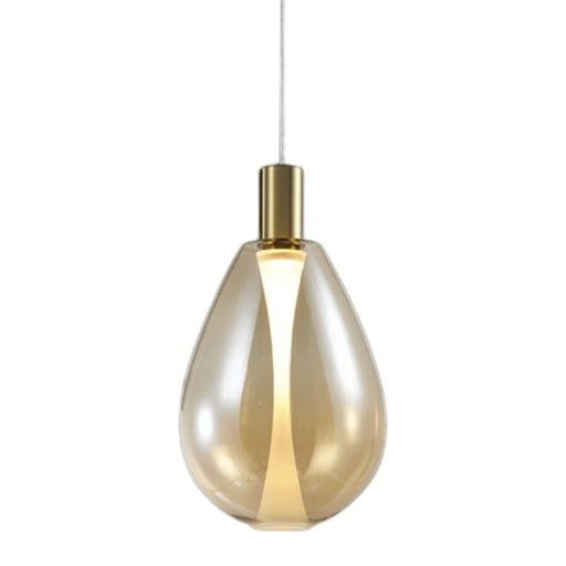 Balloon Drop Smoke | Amber | Clear Glass LED Pendant Light 2 Sizes - Hanging Lights - Lighting.co.za