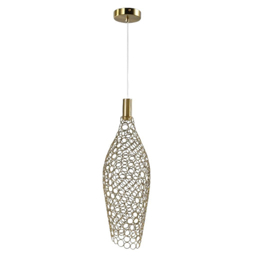 Fusion Mesh Long Gold | Black | Chrome LED Pendant Light 2 Sizes - Hanging Lights - Lighting.co.za