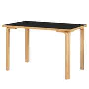 Mika White or Black and Natural Wood Dining Table - Lighting.co.za