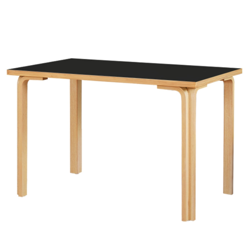 Mika White or Black and Natural Wood Dining Table - Lighting.co.za