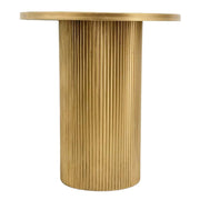 Monterey Gold Fluted Side Table - Lighting.co.za