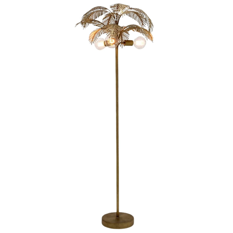 Queen Palm Gold Metal Floor Lamp - Lighting.co.za
