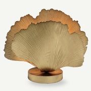 Spokane Gold Leaf Metal Table Lamp - Lighting.co.za