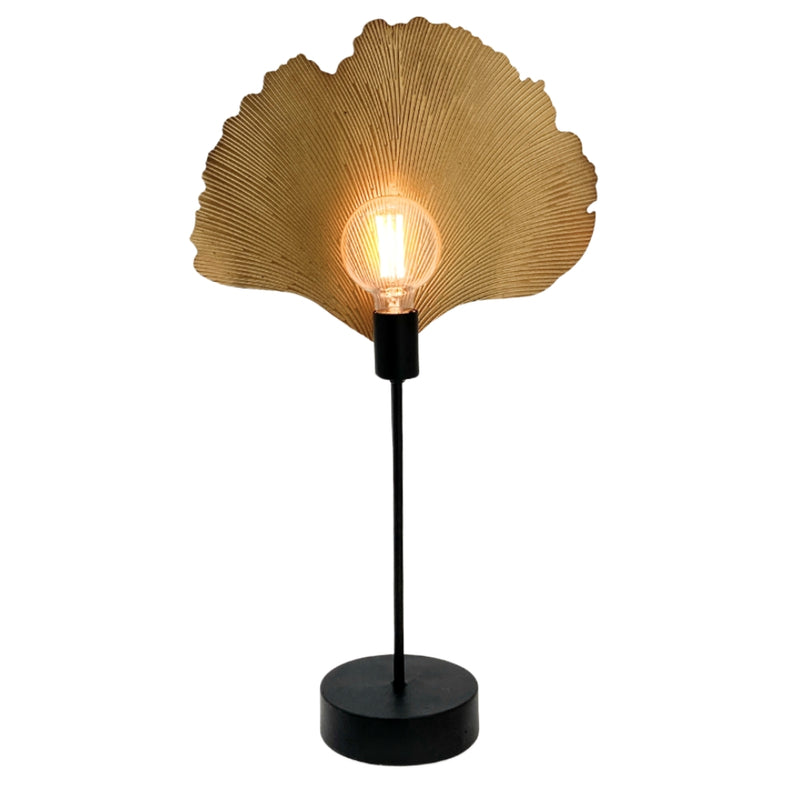 Trenton Gold Leaf Metal Table Lamp - Lighting.co.za