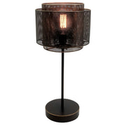 Austin Black Mesh and Gold Metal Table Lamp - Lighting.co.za