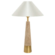 Hamilton Travertine and Brass Look Table Lamp - Lighting.co.za