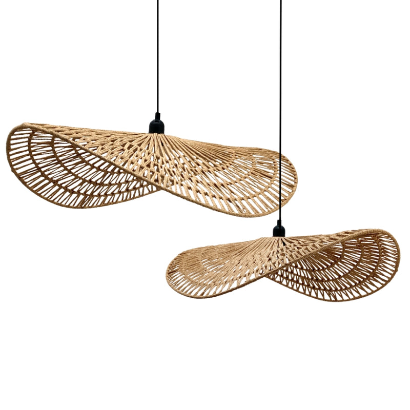 Fitz Natural Rattan Pendant Light 2 Sizes - Lighting.co.za