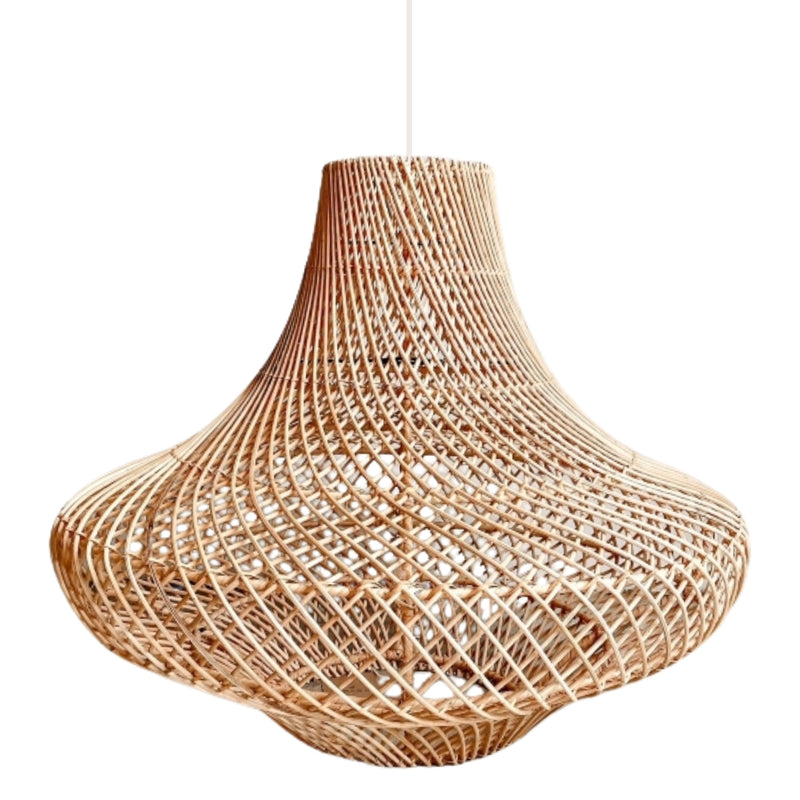 Bell Natural Rattan Pendant Light 2 Sizes - Lighting.co.za