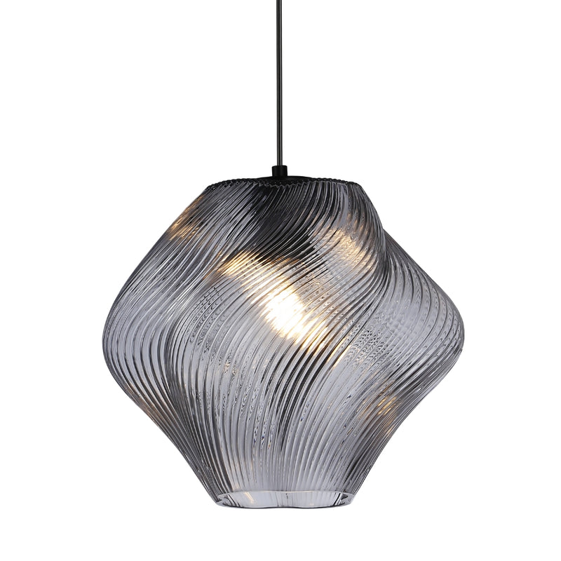 Gelato Rippled Glass Pendant Light 2 Sizes - Lighting.co.za