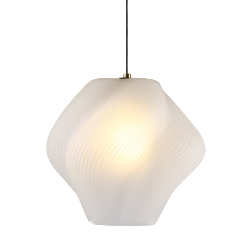 Gelato Rippled Glass Pendant Light 2 Sizes - Lighting.co.za