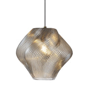 Gelato Rippled Glass Pendant Light 2 Sizes - Lighting.co.za