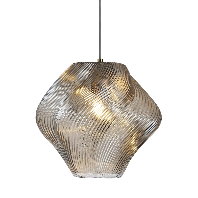 Gelato Rippled Glass Pendant Light 2 Sizes - Lighting.co.za