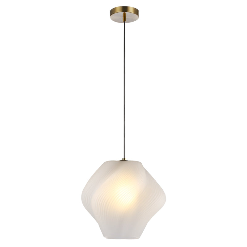 Gelato Rippled Glass Pendant Light 2 Sizes - Lighting.co.za