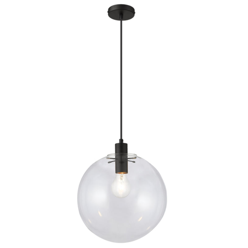 Nola Black | Gold Clear Glass Pendant Light - Lighting.co.za