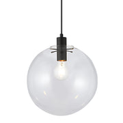 Nola Black | Gold Clear Glass Pendant Light - Lighting.co.za