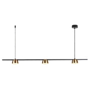 Dallas 1000 Black | Gold | White Linear LED Pendant Light - Lighting.co.za
