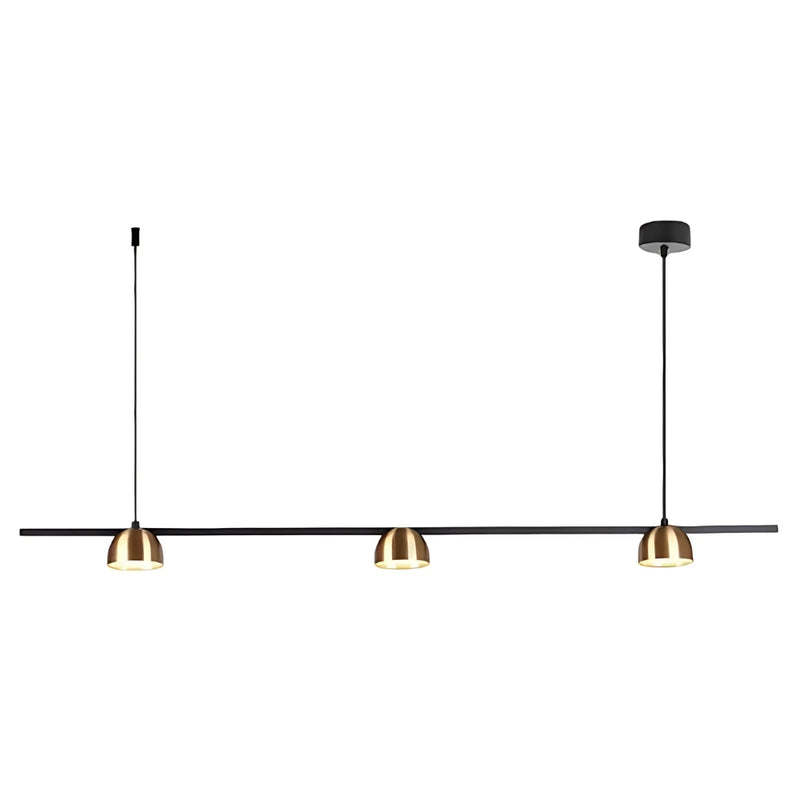 Dallas 1000 Black | Gold | White Linear LED Pendant Light - Lighting.co.za
