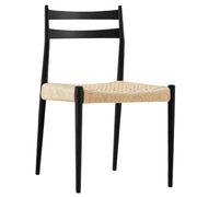 Mia Black | Natural Dining Chair - Lighting.co.za