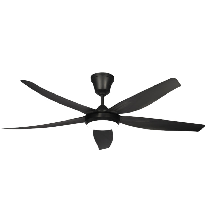 Wren 5 Blade White | Black CCT LED Ceiling Fan - Lighting.co.za