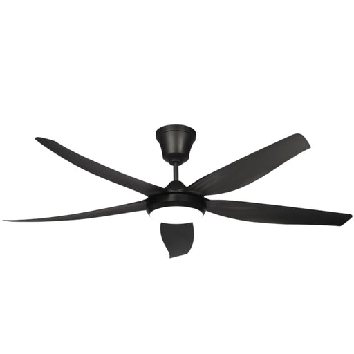 Wren 5 Blade White | Black CCT LED Ceiling Fan - Lighting.co.za