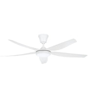 Wren 5 Blade White | Black CCT LED Ceiling Fan - Lighting.co.za