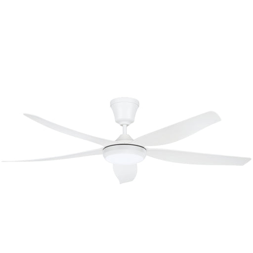 Wren 5 Blade White | Black CCT LED Ceiling Fan - Lighting.co.za
