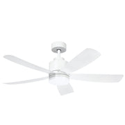 Fuller 5 Blade White CCT LED Ceiling Fan - Lighting.co.za