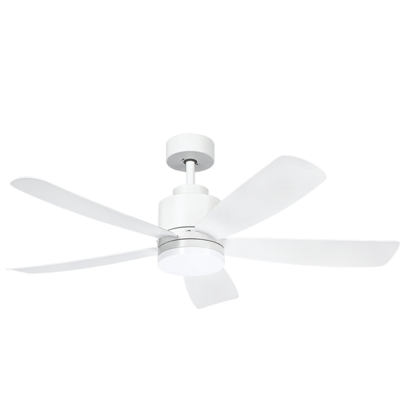 Fuller 5 Blade White CCT LED Ceiling Fan - Lighting.co.za