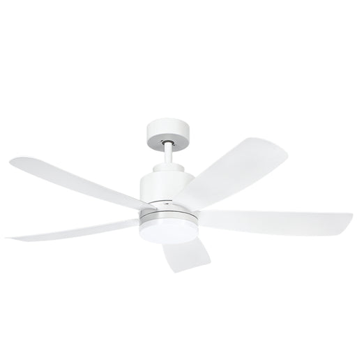 Fuller 5 Blade White CCT LED Ceiling Fan - Lighting.co.za