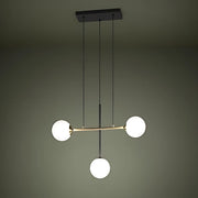 Paz 3 Light Black and Gold Pendant Light - Lighting.co.za