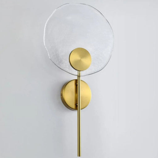 Aquila Round LED Glass and Gold Wall Light - Lighting.co.za