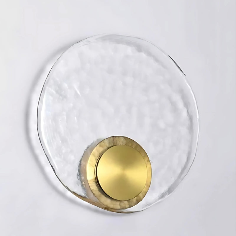 Ara Sculptural Glass and Gold LED Wall Light - Lighting.co.za