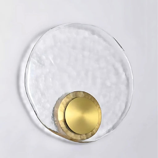 Ara Sculptural Glass and Gold LED Wall Light - Lighting.co.za