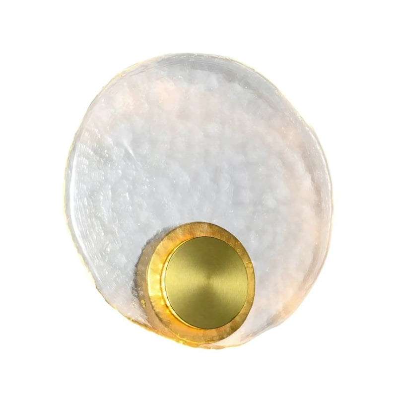 Ara Sculptural Glass and Gold LED Wall Light - Lighting.co.za