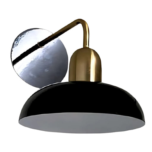 Pluto Ivory or Black and Gold Wall Light - Lighting.co.za