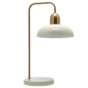 Pluto Ivory or Rust and Gold Table Lamp - Lighting.co.za