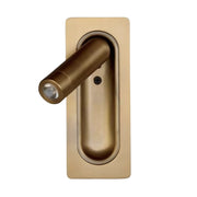 Atlantis 3W LED Bronze Gold | Black | White Recessed Bedside Reading Wall Light - Lighting.co.za