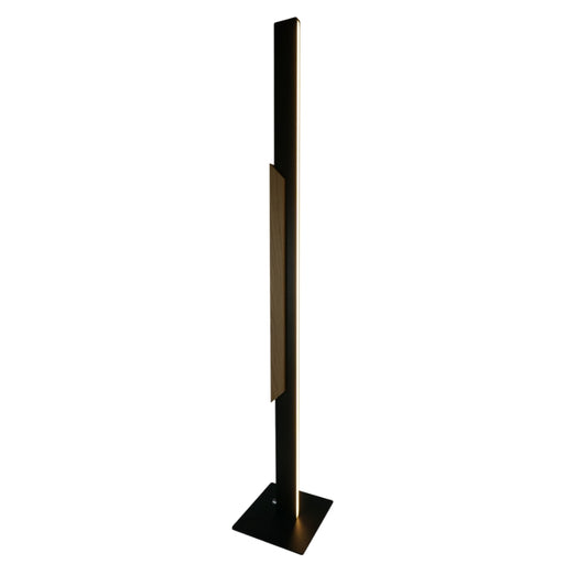 Woodline Black and Wood Slim LED Floor Lamp - Lighting.co.za