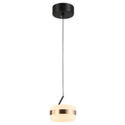 Luma Ice Black and Gold Single LED Pendant Light - Lighting.co.za
