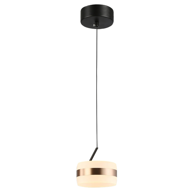 Luma Ice Black and Gold Single LED Pendant Light - Lighting.co.za
