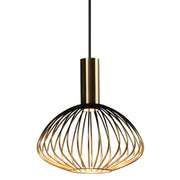 Maya Black and Gold Wire Shade Pendant Light - Lighting.co.za
