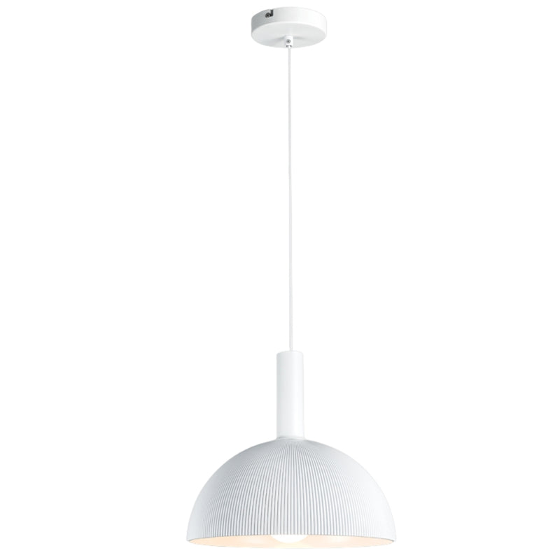 Bryn Ribbed White Acrylic Pendant Light - Lighting.co.za