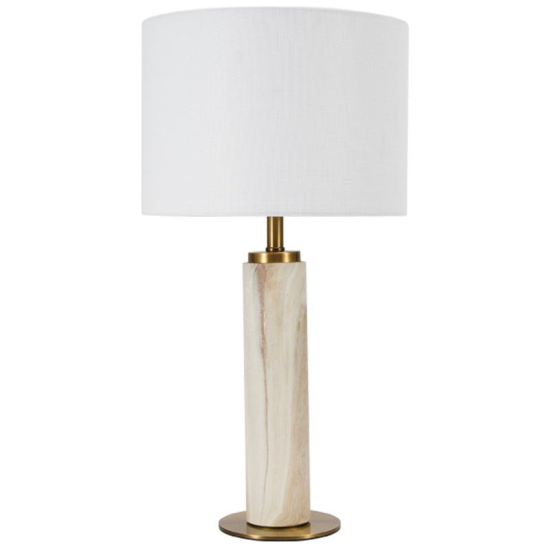 Landon Marble Look Table Lamp - Lighting.co.za