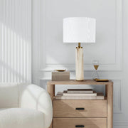 Landon Marble Look Table Lamp - Lighting.co.za