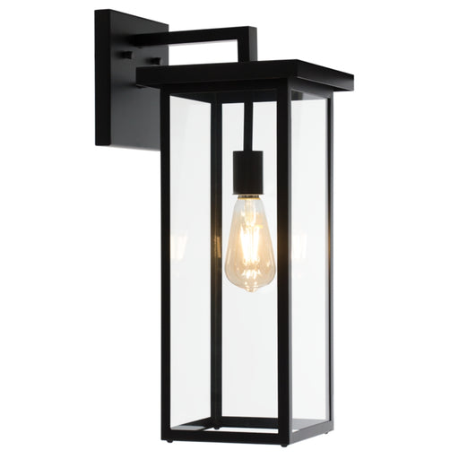 Chelsea Tall Black Outdoor Lantern Wall Light - Lighting.co.za