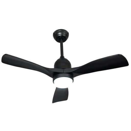 Breeze 3 Blade Black CCT LED Outdoor Ceiling Fan - Lighting.co.za