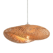 Maya Fold Natural Bamboo Rattan Pendant Light 2 Sizes - Lighting.co.za