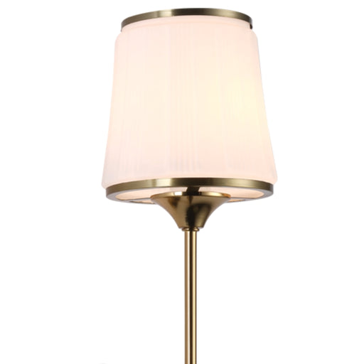 Colette Gold and White Glass Shade Wall Light - Lighting.co.za