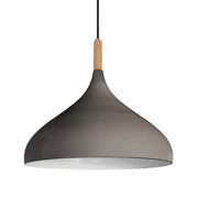 Hoxton Black | White | Grey And Wood Nordic Pendant Light - Lighting.co.za
