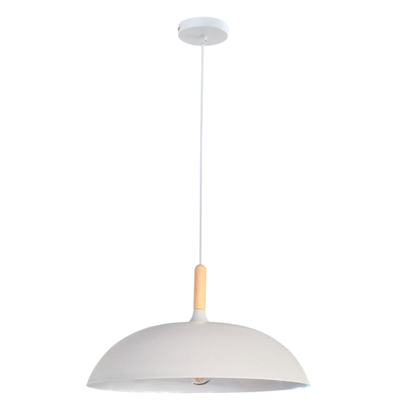 Hoxton Sleek Black | White | Grey And Wood Nordic Pendant Light - Lighting.co.za